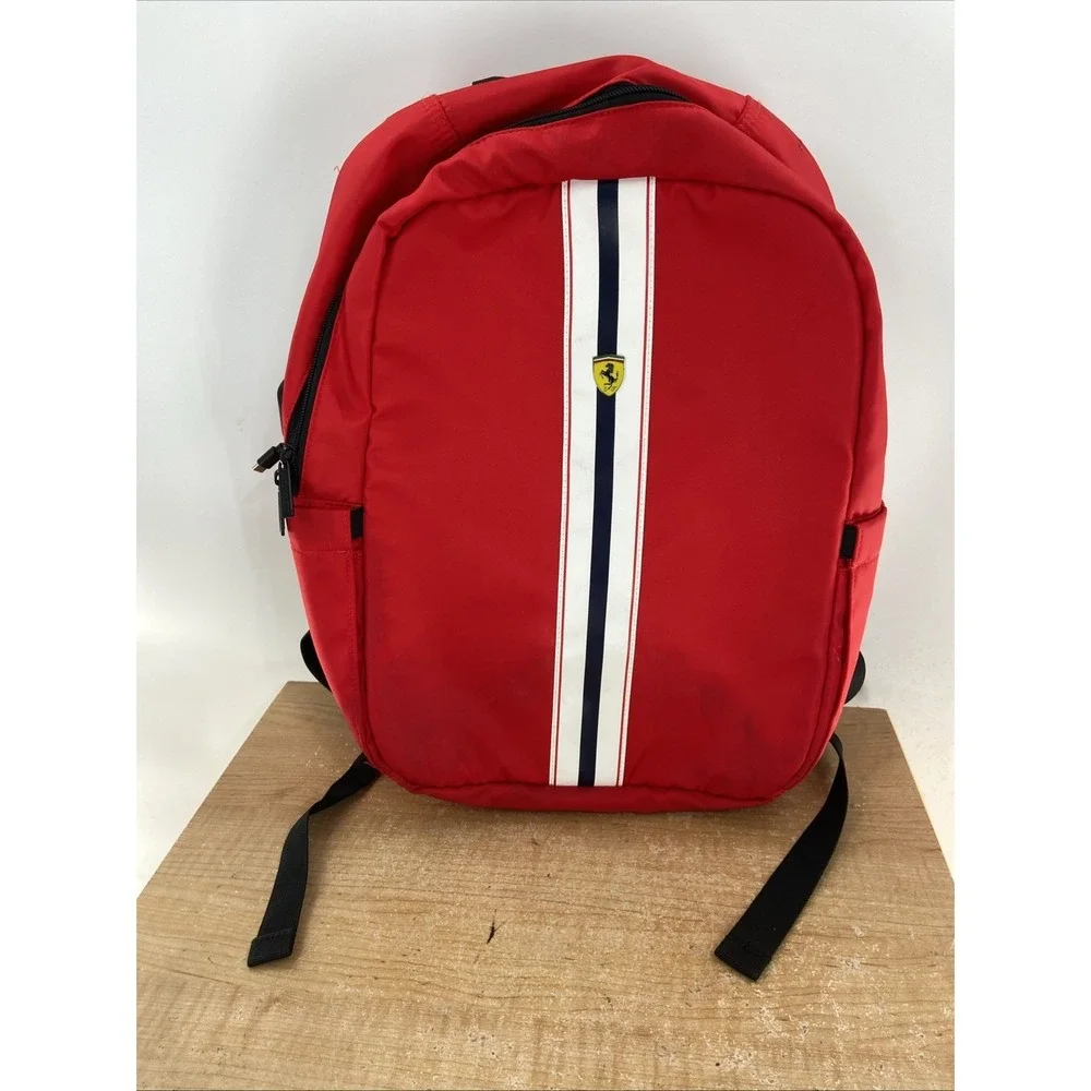 Ferrari Scuderia Backpack Red Laptop Travel School Bag Official CG Mobile